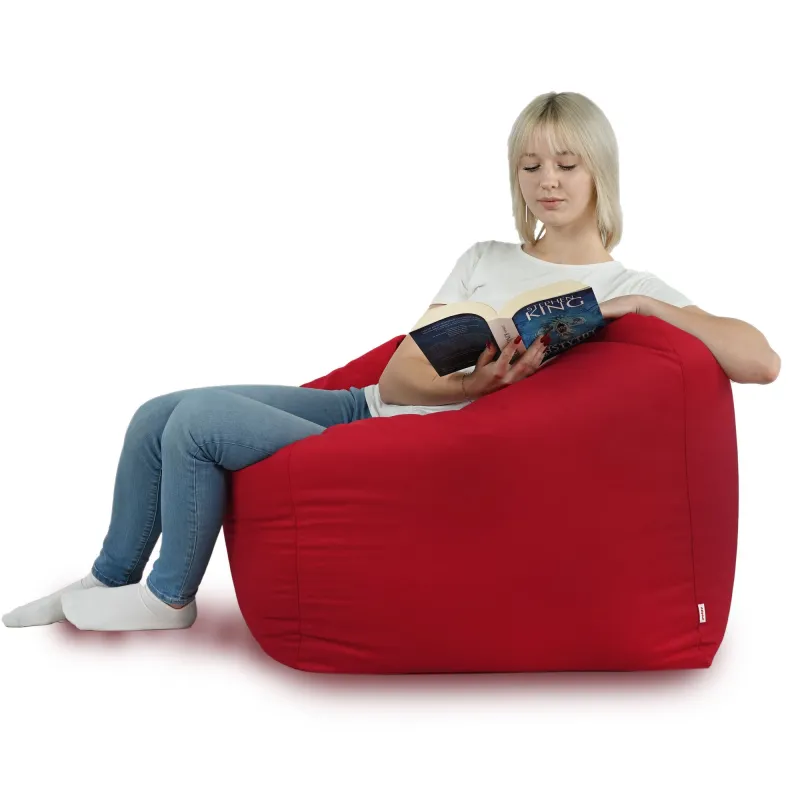 Poltrona Pouf Sacco Seduta da Terra Cubo Amalfi - Velluto Soft – vista 55