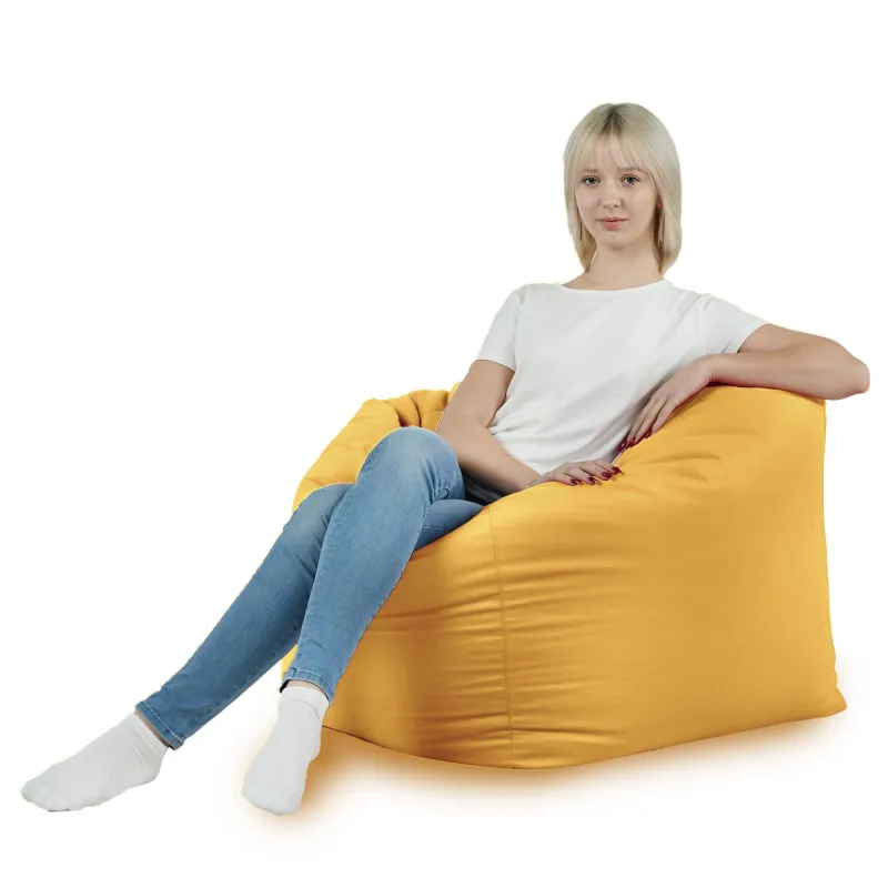 Poltrona Pouf Sacco Seduta da Terra Cubo Amalfi - Velluto Soft – vista 24