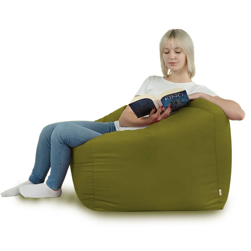 Poltrona Pouf Sacco Seduta da Terra Cubo Amalfi - Velluto Soft – vista 57