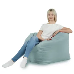 Poltrona Pouf Sacco Seduta da Terra Cubo Amalfi - Velluto Soft – vista 27