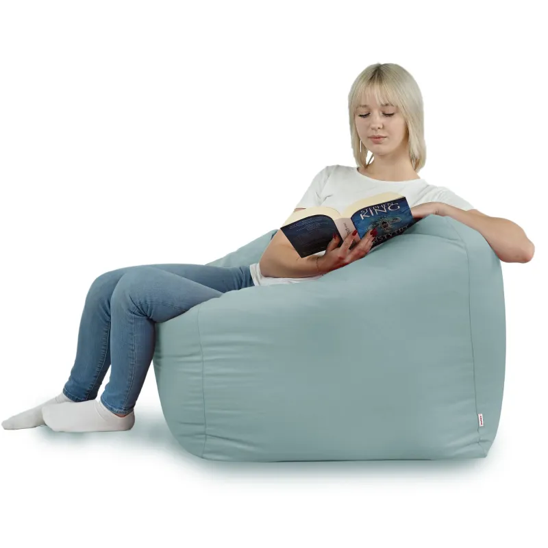 Poltrona Pouf Sacco Seduta da Terra Cubo Amalfi - Velluto Soft – vista 59