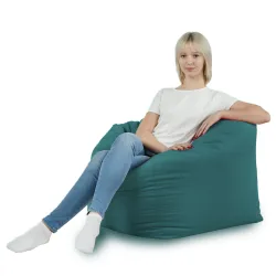 Poltrona Pouf Sacco Seduta da Terra Cubo Amalfi - Velluto Soft – vista 28