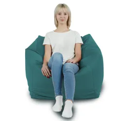Poltrona Pouf Sacco Seduta da Terra Cubo Amalfi - Velluto Soft – vista 44