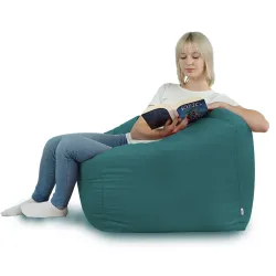 Poltrona Pouf Sacco Seduta da Terra Cubo Amalfi - Velluto Soft – vista 60