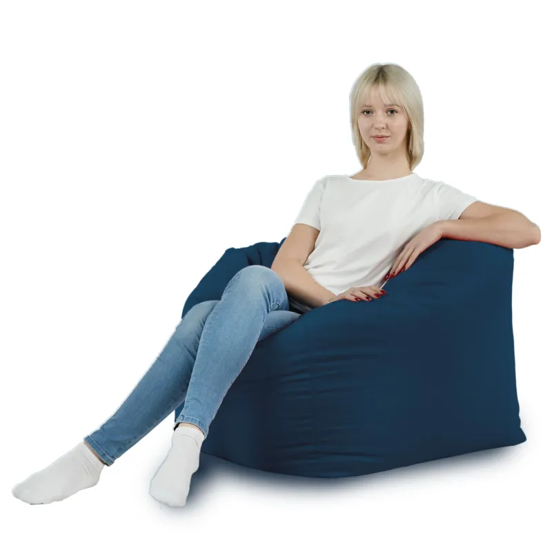 Poltrona Pouf Sacco Seduta da Terra Cubo Amalfi - Velluto Soft – vista 29