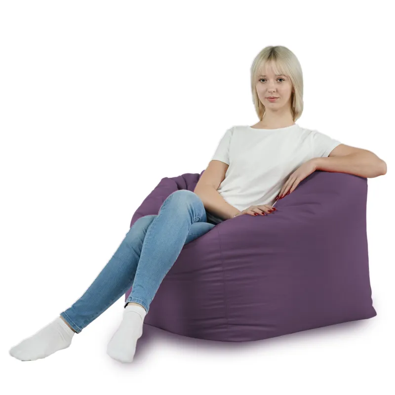 Poltrona Pouf Sacco Seduta da Terra Cubo Amalfi - Velluto Soft – vista 30