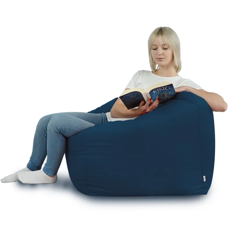 Poltrona Pouf Sacco Seduta da Terra Cubo Amalfi - Velluto Soft – vista 61