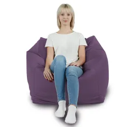 Poltrona Pouf Sacco Seduta da Terra Cubo Amalfi - Velluto Soft – vista 46