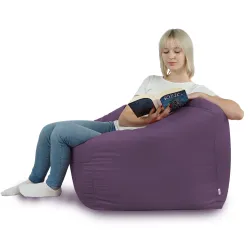 Poltrona Pouf Sacco Seduta da Terra Cubo Amalfi - Velluto Soft – vista 62