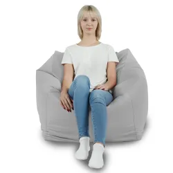 Poltrona Pouf Sacco Seduta da Terra Cubo Amalfi - Velluto Soft – vista 47