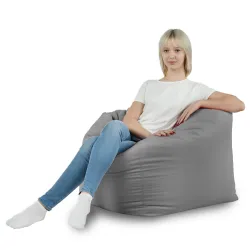 Poltrona Pouf Sacco Seduta da Terra Cubo Amalfi - Velluto Soft – vista 32