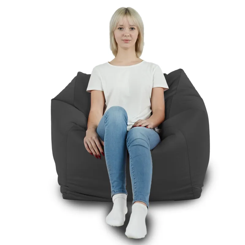 Poltrona Pouf Sacco Seduta da Terra Cubo Amalfi - Velluto Soft – vista 49