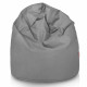Pouf Poltrona Sacco Grigio Medio XL Velluto