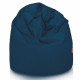 Pouf Sacco Poltrona XL Blu scuro Velluto