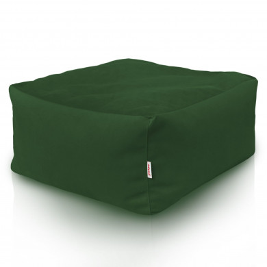 Verde Scuro pouf poggiapiedi quadrati Velluto