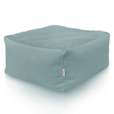 Menta pouf poggiapiedi quadrati Velluto