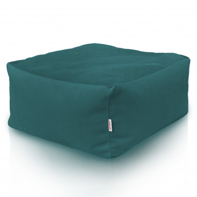 Blu pouf poggiapiedi quadrati velluto