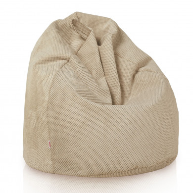 Beige Dot Pouf Poltrona Sacco