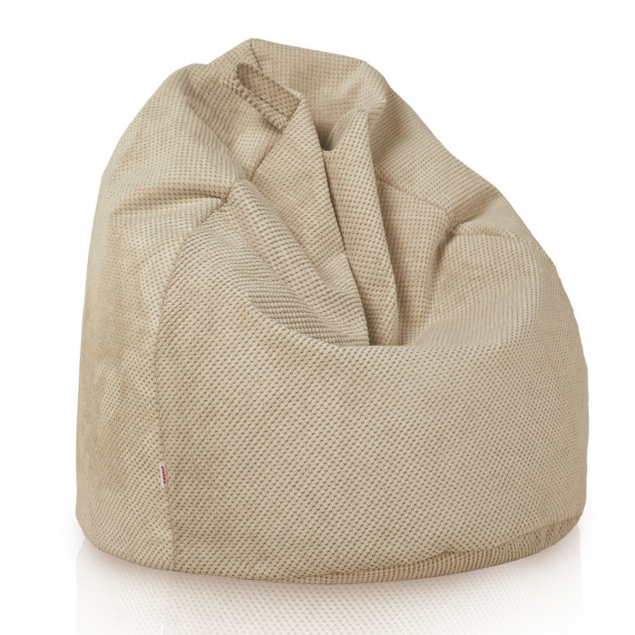 Beige Dot Pouf Sacco Bambini