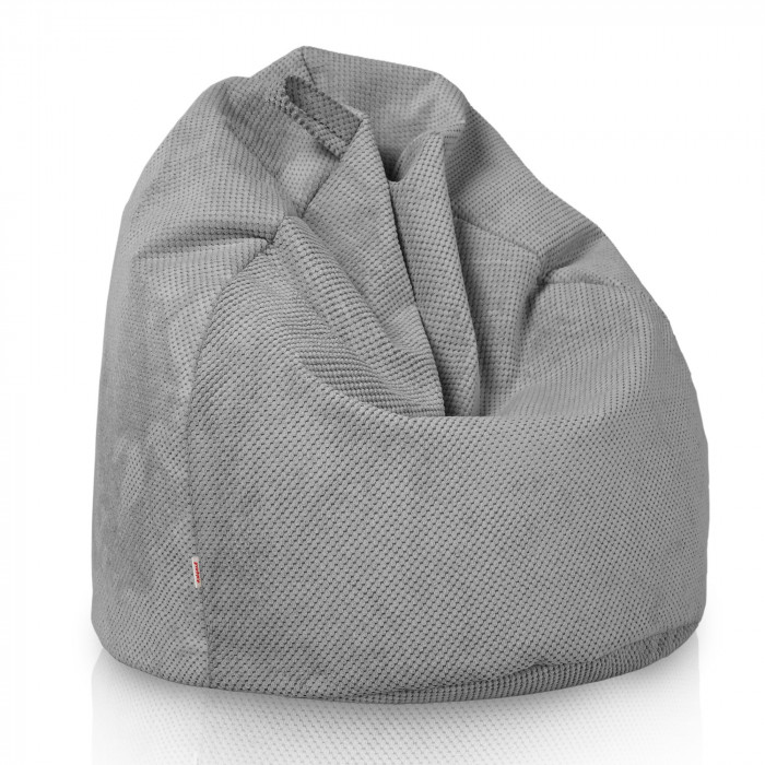 Grigio Chiaro Dot Pouf Sacco Bambini