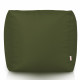 Verde Scuro Pouf Giardino Esterno Moderno