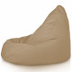Beige Pouf Poltrona Sacco XXL Esterno Comodo