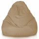 Beige Pouf Poltrona Sacco XXL Esterno Comodo