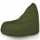 Verde Scuro Pouf Poltrona Sacco XXL Esterno Moderno
