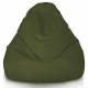 Verde Scuro Pouf Poltrona Sacco XXL Esterno Moderno