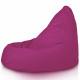 Fucsia Pouf Poltrona Sacco XXL Esterno Con Schienale