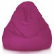Fucsia Pouf Poltrona Sacco XXL Esterno Con Schienale
