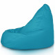 Azzurro Pouf Poltrona Sacco XXL Esterno da Terrazza