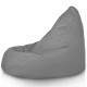 Grigio Pouf Poltrona Sacco XXL Esterno Comodo