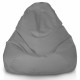 Grigio Pouf Poltrona Sacco XXL Esterno Comodo