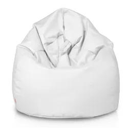 Bianco Pouf Sacco Bambini Esterno Fagiolo