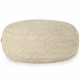 Beige chiaro bouclé pouf poggiapiedi