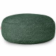 Verde scuro bouclé pouf poggiapiedi