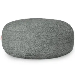 Pouf Poggiapiedi Rotondo - Tessuto Bouclè