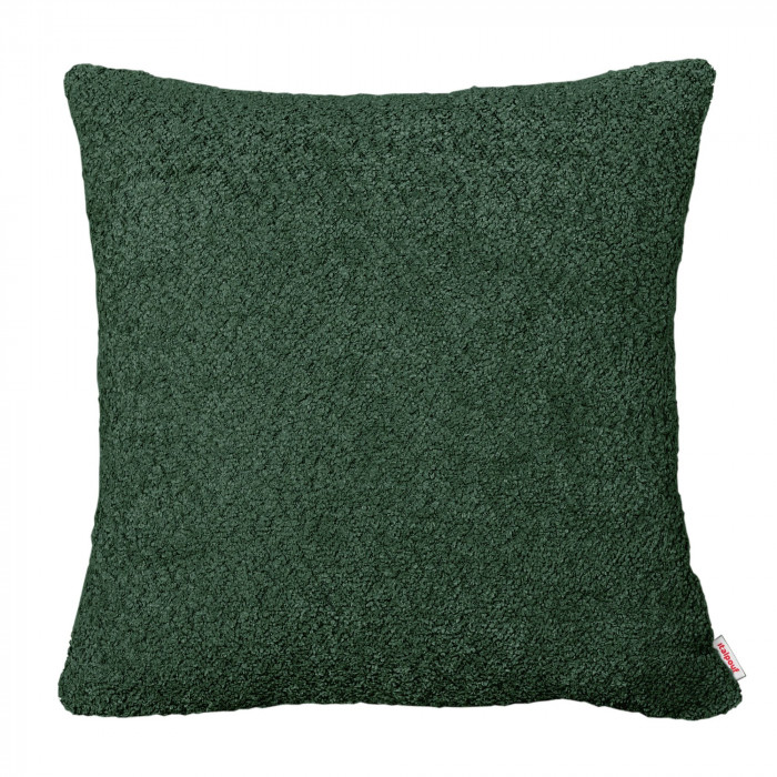Verde scuro bouclé cuscino quadrato