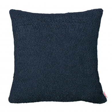Blu navy bouclé cuscino quadrato