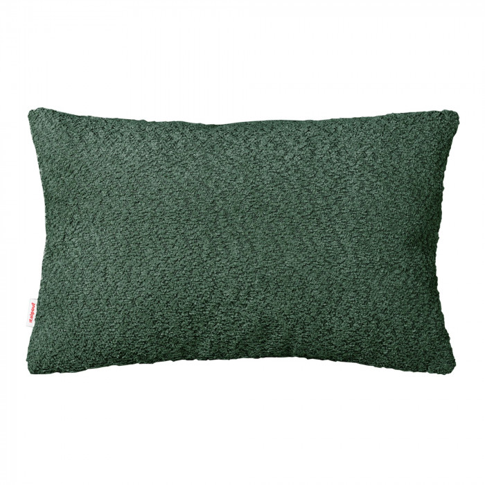 Verde scuro bouclé cuscino rettangolare
