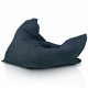 Blu navy bouclé cuscino pouf gigante XXL