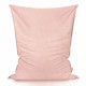 Rosa cipria bouclé cuscino pouf gigante