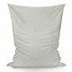 Grigio chiaro bouclé cuscino pouf gigante