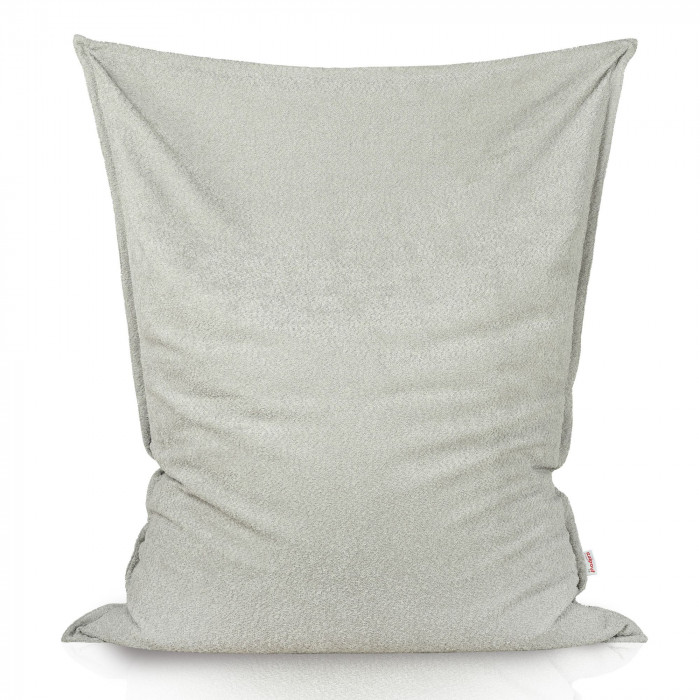 Grigio chiaro bouclé cuscino gigante per bambini