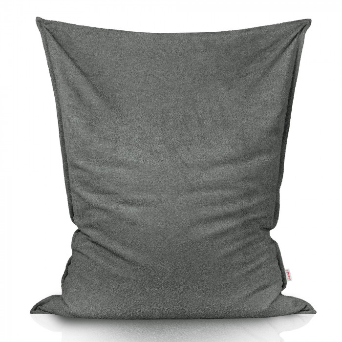Grigio bouclé cuscino gigante per bambini