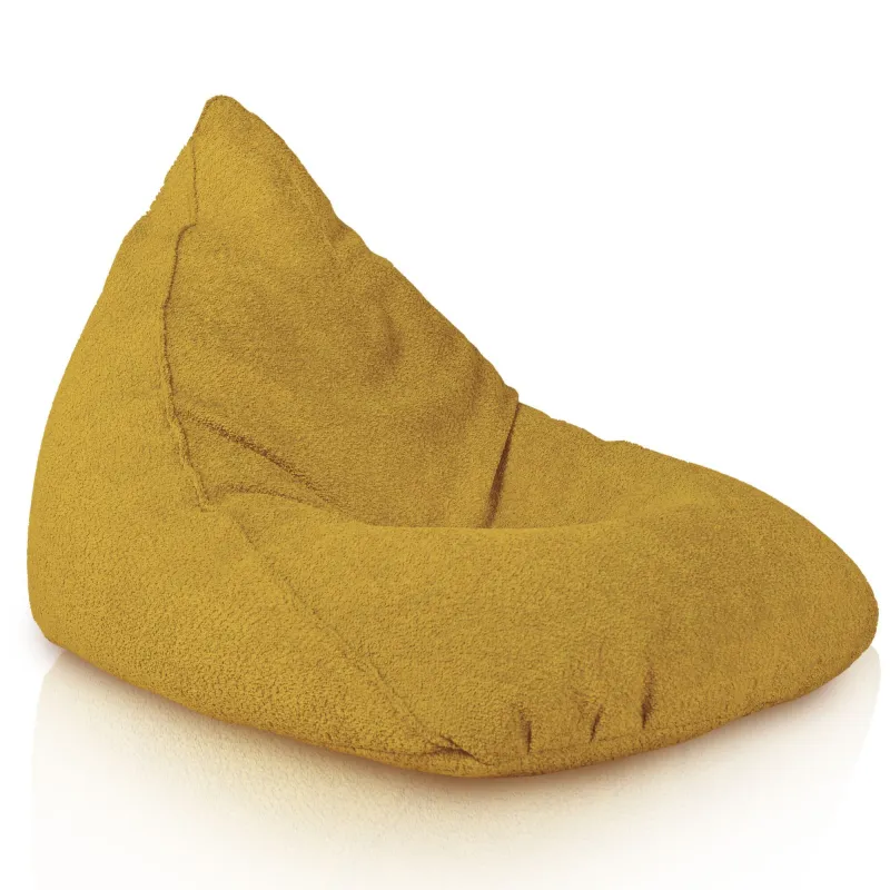 Poltrona Pouf Sacco Seduta XL Bermuda - Tessuto Bouclè