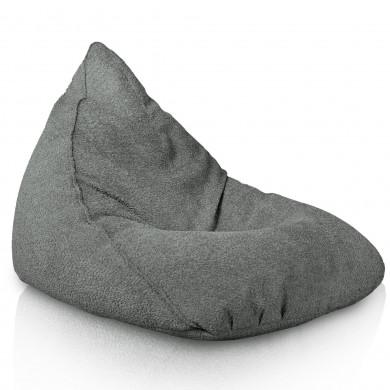 Grigio pouf seduta sacco bermuda Bouclé