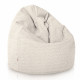 Ecrù pouf sacco per bambini bouclé