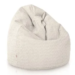 Poltrona Pouf Sacco XXL per adulti Gigante - Tessuto Bouclè